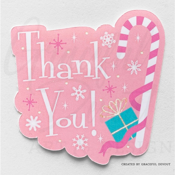 Thank You! -2" (inches) Sticker (96ct.)  [GD104-96] - Picture 1 of 4